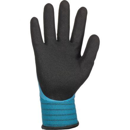 Перчатки трикотажные утепл.с дв.латекс.JetaSafety JLW-601-XXL голубые р.XXL