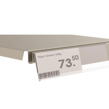 Ценникодержатель полочный самокл. DBR60 дл1000мм, ш60мм, прозр, 10шт/уп