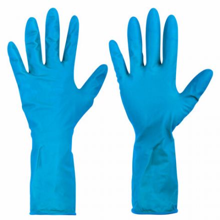 Перчатки латексные смотровые сверхпрочные SFM HIGH RISK ULTRA, Германия, 25 пар (50 штук), размер 8-9, L (большой)