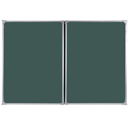 Доска для мела магнитная 3-х элементная 100х150/300 см, 5 рабочих поверхностей, зеленая, BS, ТЭ-300М