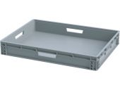 Ящик п/п 800х600х120 сплошной, усиленное дно, цв. серый