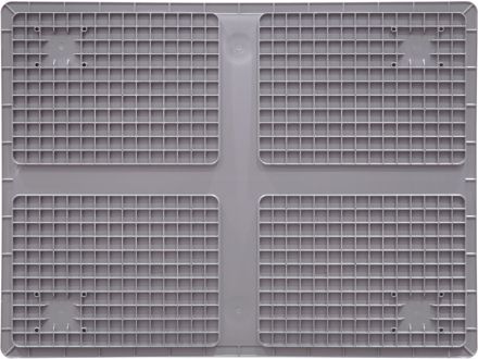 Ящик п/п 800х600х120 сплошной, усиленное дно, цв. серый