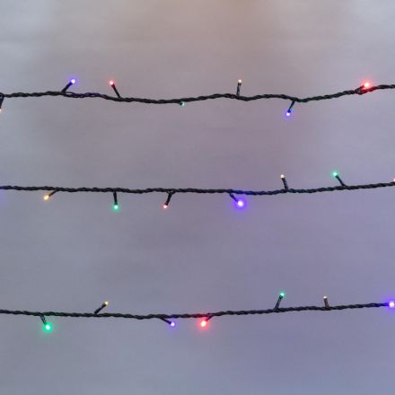 Гирлянда светодиодная Твинкл Лайт 10м, черный ПВХ, 100, мультиколор 303-139