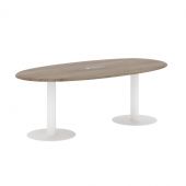 Конференц стол WOST 2211 Дуб Сонома/Белый 2200х1100х754 WAVE Конференц стол WOST 2211 Дуб Сонома/Белый 2200х1100х754 WAVE