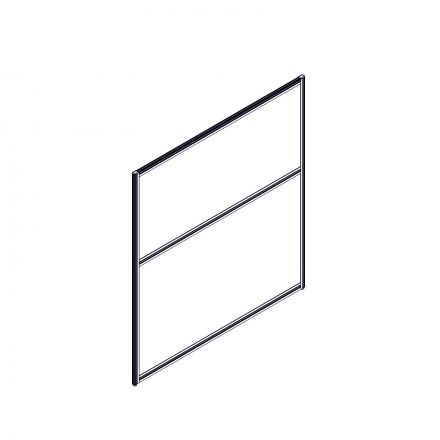 Секция комбинированной перегородки RP130SL120 Bravo grey/Серый 1200х22х1300