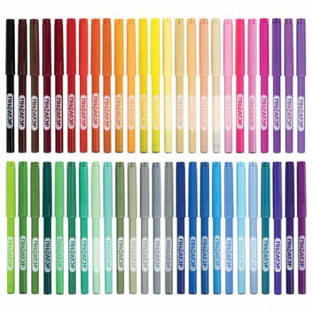 Фломастеры ПИФАГОР "ЭНИКИ-БЕНИКИ", 50 цветов, вентилируемый колпачок, 152455