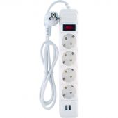 Сетевой фильтр СТАРТ С/УД-Ф SP 4x1 2USB ZVT 4р/1,5м 10А/2200Вт белый