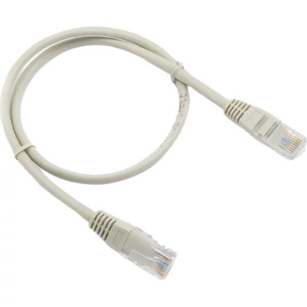 Патч-корд A1, A1-LCU5E-0.5M, 0.5 м., U/UTP, 5e, CCA, серый