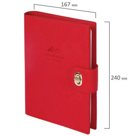 Ежедневник-органайзер недатированный B5 167х240 мм BRAUBERG "Nova", под кожу, 160 л., красный, 116203 Ежедневник-органайзер недатированный B5 167х240 мм BRAUBERG "Nova", под кожу, 160 л., красный, 116203