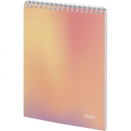 Блокнот А5 80л Attache Яркий Градиент №2 клетка, греб, картон, софттач-лак Блокнот А5 80л Attache Яркий Градиент №2 клетка, греб, картон, софттач-лак