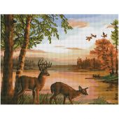 Алмазная мозаика ТРИ СОВЫ "Олени в лесу", 40*50см, холст на деревянном подрамнике, картонная коробка с пластиковой ручкой Алмазная мозаика ТРИ СОВЫ "Олени в лесу", 40*50см, холст на деревянном подрамнике, картонная коробка с пластиковой ручкой