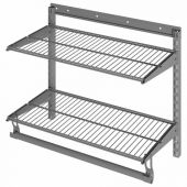 Гардеробная система BASIC G60S, 530х640х350 мм, 2 полки, 1 штанга, графит, S70299913415 Гардеробная система BASIC G60S, 530х640х350 мм, 2 полки, 1 штанга, графит, S70299913415