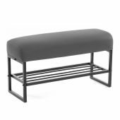 Банкетка-обувница Charli Lux/Чарли Люкс экокожа , Sharp Графит Банкетка-обувница Charli Lux/Чарли Люкс экокожа , Sharp Графит