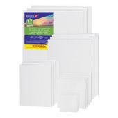 Холсты на картоне НАБОР 17 штук, хлопок, грунт, 280 г/м2, BRAUBERG ART CLASSIC, 192657