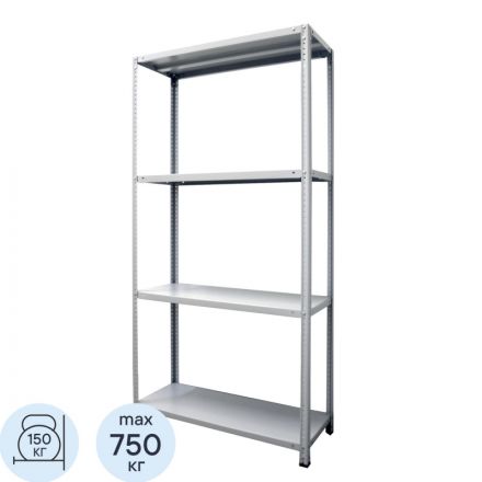 Стеллаж металлический ST_2000х1000х400 мм (4 полки/150 кг) Стеллаж металлический ST_2000х1000х400 мм (4 полки/150 кг)