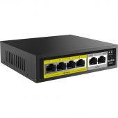 Коммутатор Netis P106C неуправл, 4х100 Мбит/с PoE+ , 2х100 Мбит/с Uplink