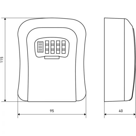 Ключница - сейф УЗК АЛЛЮР СК-02 КАП кодовая (16059)