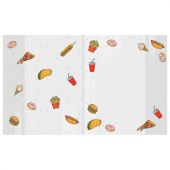 Обложки "FOOD" для тетрадей и дневников, КОМПЛЕКТ 10 шт., ПЛОТНЫЕ, 210х350 мм, 110 мкм, FUNSTER (ФАНСТЕР), 274083