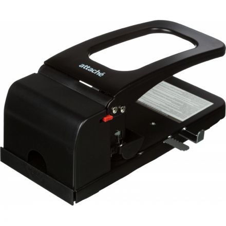 Дырокол мощный Attache Economy до 100 листов, металлический, черный