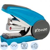 Степлер Комус Light-Force(№10) до 17листов,энергосберегающий,антистеп,син