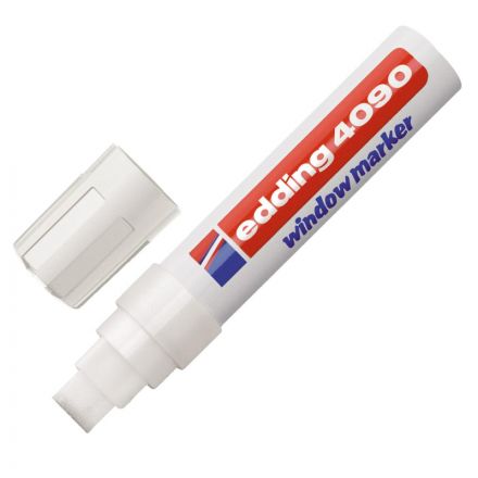 Маркер для окон Edding E-4090/049 (толщина линии 8 мм, белый, стираемый) Маркер для окон Edding E-4090/049 (толщина линии 8 мм, белый, стираемый)