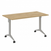 X-Pull Стол складной мобильный X.M-3.7 Тиквуд светлый/Серый металл 1380*720*753 X-Pull Стол складной мобильный X.M-3.7 Тиквуд светлый/Серый металл 1380*720*753