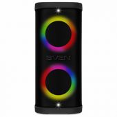 Колонка портативная SVEN PS-950, 160 Вт, TWS, Bluetooth, FM, USB, microSD, LED-дисплей, черная, SV-022396