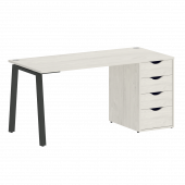 Home Office Стол письменный VR.SP-3-158.4.A Дуб наварра/Антрацит металл 1580*720*750