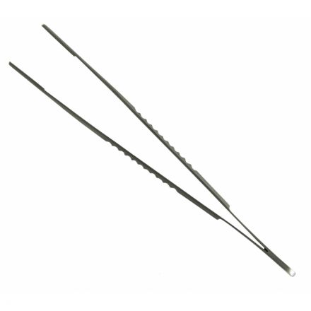 Пинцет анатомический с атравматической нарезкой 150х2,5 мм, J-27-255