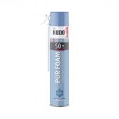 Пена монтажная бытовая Kudo Home 50+, всесезонная, 1000 мл 135156