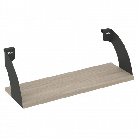Навесные полки. Кронштейны+ЛДСП полка 600мм MAN-41-6 Дуб аттик/Антрацит металл 600*220*200 Навесные полки. Кронштейны+ЛДСП полка 600мм MAN-41-6 Дуб аттик/Антрацит металл 600*220*200