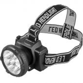 Фонарь налобный Ultraflash 9LED 33Лм,акк220,0,5Ач,