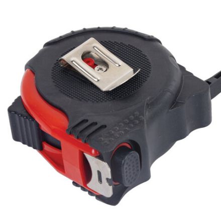 Рулетка измерительная 5 м х 19 мм, обрезиненный корпус, 3 фиксатора, RABBITEX (РАББИТЕКС) Professional, 671357