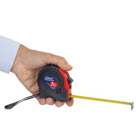 Рулетка измерительная 5 м х 19 мм, обрезиненный корпус, 3 фиксатора, RABBITEX (РАББИТЕКС) Professional, 671357