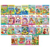 Раскраска с заданиями +56 наклеек "Наклей и раскрась" с цветным фоном, А5, 16 стр., 16,2х23,4 см, АССОРТИ, ЛиС