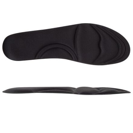 Стельки для обуви с ЭФФЕКТОМ ПАМЯТИ, материал MEMORY FOAM, размер RU 34-39 / EU 35-40, с линиями выреза, SHEGRA (ШЕГРА), 700746