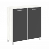 Yalta Шкаф квадратный LT.SD-1.4 R black Снежная патина/Стекло black 1098*452*1168