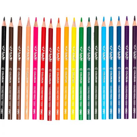 Карандаши цветные Deli ColoRun тополь 18 цв/наб EC00310