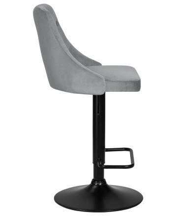 Набор 2 шт Стул барный DOBRIN JOSEPH BLACK, серый велюр (MJ9-75) Набор 2 шт Стул барный DOBRIN JOSEPH BLACK, серый велюр (MJ9-75)
