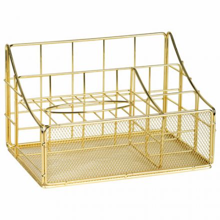 Органайзер для косметики и мелочей металлический 4 секции, MONTE VITA (МОНТЕ ВИТА), 160х240х150 мм, золото, 272479 Органайзер для косметики и мелочей металлический 4 секции, MONTE VITA (МОНТЕ ВИТА), 160х240х150 мм, золото, 272479