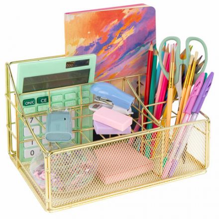 Органайзер для косметики и мелочей металлический 4 секции, MONTE VITA (МОНТЕ ВИТА), 160х240х150 мм, золото, 272479 Органайзер для косметики и мелочей металлический 4 секции, MONTE VITA (МОНТЕ ВИТА), 160х240х150 мм, золото, 272479