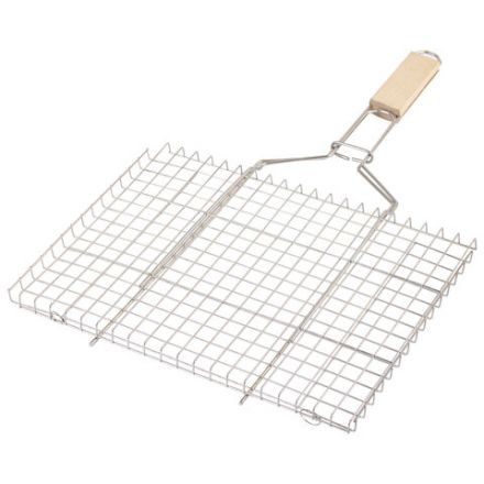 Решетка-гриль универсальная, размер 350х260 мм, глубина 15 мм, никелированное покрытие, РГУ2НЭ