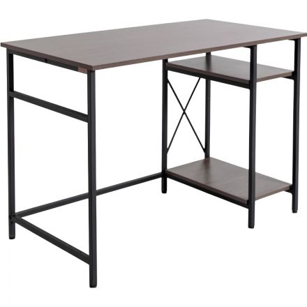 Стол компьютерный TI_Комус Онега 5/600Х1100 мет чер/ЛДСП ясень анкор темн