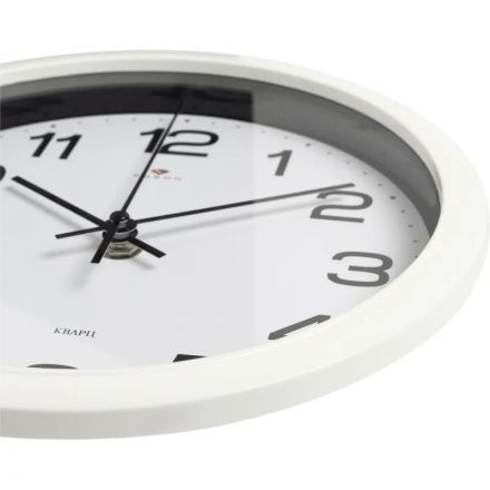 Часы настенные круг d=22см, корпус белый Классика арт.2222-344