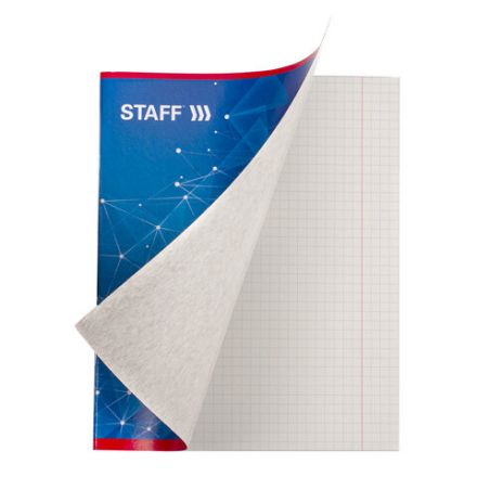 Тетрадь А5, 40 л., STAFF скоба, клетка, офсет №2 ЭКОНОМ, обложка картон, "ЭКСКЛЮЗИВ", 402645 Тетрадь А5, 40 л., STAFF скоба, клетка, офсет №2 ЭКОНОМ, обложка картон, "ЭКСКЛЮЗИВ", 402645