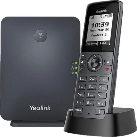 Радиотелефон Yealink DECT W71P (база W70B+трубка W71H) до 10 SIP-аккаунтов