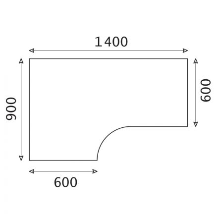 Стол эргономичный IN Рондо левый СТ3-14L (1) N6 ноче милано 1400х900х755 Стол эргономичный IN Рондо левый СТ3-14L (1) N6 ноче милано 1400х900х755