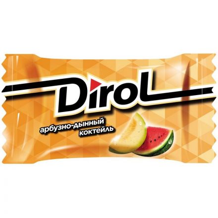 Жевательная резинка DIROL Арбузно-Дынный Коктейль 272г