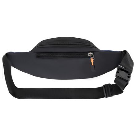 Сумка на пояс HEIKKI PROMPT (ХЕЙКИ), 2 отделения, регулируемый ремень, карман-антивор, синяя, 37х14х5 см, 273927