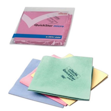 Салфетка микроволоконная VILEDA "МикронКвик", КОМПЛЕКТ 5 шт., микроволокно, красные, 38х40 см, 152110 Салфетка микроволоконная VILEDA "МикронКвик", КОМПЛЕКТ 5 шт., микроволокно, красные, 38х40 см, 152110